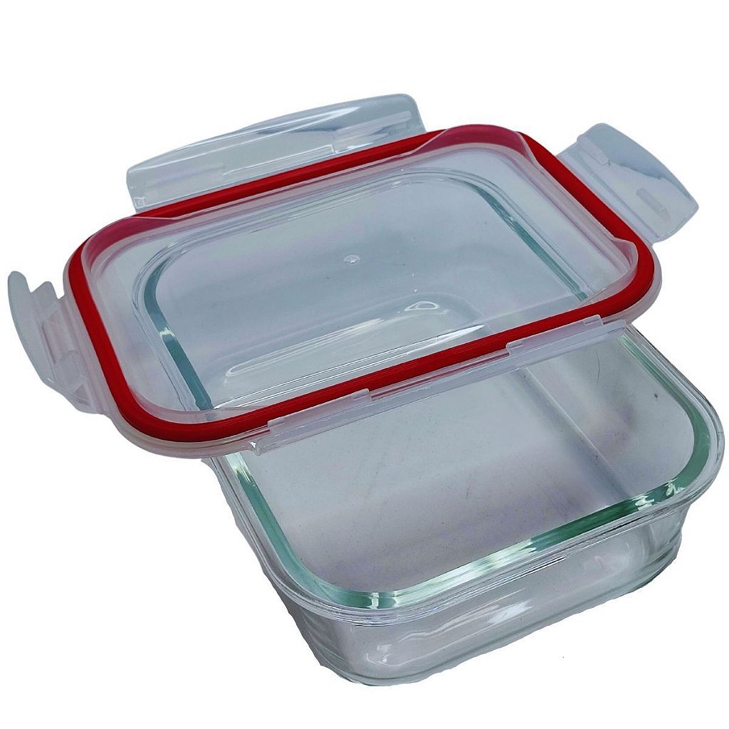 Kit 6 Potes Vidro Hermético Vedação Marmita com Trava 1520ml Mantimentos Cozinha - Imagem 6