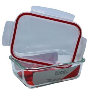 Pote De Vidro Hermético Grande Marmita Tampa Silicone 1500ml